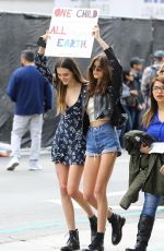 KAIA GERBER at March for Our Lives Rally in Los Angeles 03/24/2018