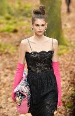 KAIA GERBER Chanel Forest Runway Show in Paris 03/06/2018