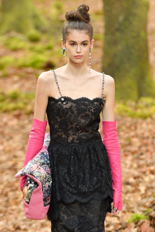 KAIA GERBER Chanel Forest Runway Show in Paris 03/06/2018