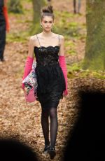 KAIA GERBER Chanel Forest Runway Show in Paris 03/06/2018