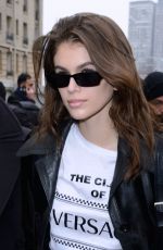 KAIA GERBER Leaves Chloe Show at Paris Fashion Week 03/01/2018