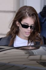 KAIA GERBER Leaves Chloe Show at Paris Fashion Week 03/01/2018