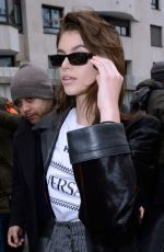 KAIA GERBER Leaves Chloe Show at Paris Fashion Week 03/01/2018