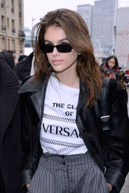 KAIA GERBER Leaves Chloe Show at Paris Fashion Week 03/01/2018
