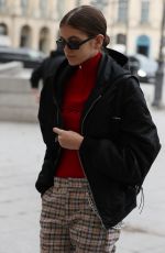 KAIA GERBER Out at Paris Fashion Week 03/03/2018