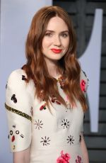 KAREN GILLAN at 2018 Vanity Fair Oscar Party in Beverly Hills 03/04/2018