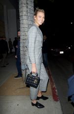 KARLIE KLOSS Arrive at Gagosian Gallery in Beverly Hills 03/01/2018