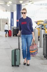 KARLIE KLOSS Arrives at JFK Airport in New York 03/16/2018