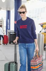 KARLIE KLOSS Arrives at JFK Airport in New York 03/16/2018