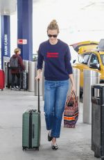 KARLIE KLOSS Arrives at JFK Airport in New York 03/16/2018