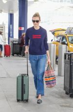 KARLIE KLOSS Arrives at JFK Airport in New York 03/16/2018