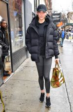 KARLIE KLOSS Heading to a Gym in New York 03/22/2018