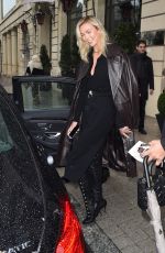 KARLIE KLOSS Leaves Her Hotel in Paris 03/04/2018