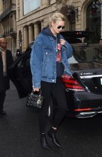 KARLIE KLOSS Out at Paris Fashion Week 03/04/2018