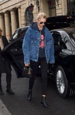 KARLIE KLOSS Out at Paris Fashion Week 03/04/2018
