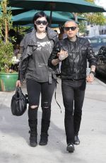 KAT VON D and Rafael Reyes Out for Lunch at Utah Cafe in Los Angeles 03/30/2018