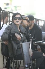 KAT VON D and Rafael Reyes Out for Lunch at Utah Cafe in Los Angeles 03/30/2018