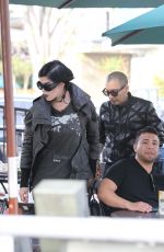 KAT VON D and Rafael Reyes Out for Lunch at Utah Cafe in Los Angeles 03/30/2018