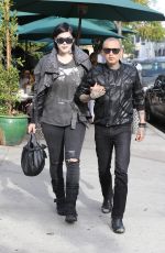 KAT VON D and Rafael Reyes Out for Lunch at Utah Cafe in Los Angeles 03/30/2018
