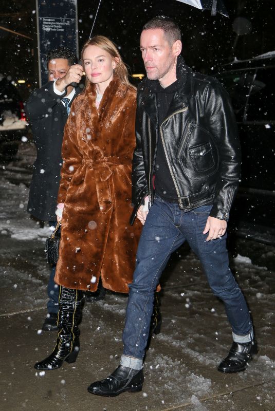 KATE BOSWORTH and Michael Polish Night Out in New York 03/08/2018