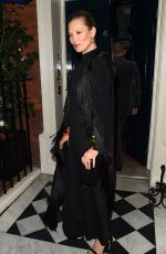 KATE MOSS at Mark’s Club in London 03/22/2018