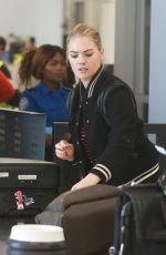 KATE UPTON at Los Angeles International Airport 03/07/2018