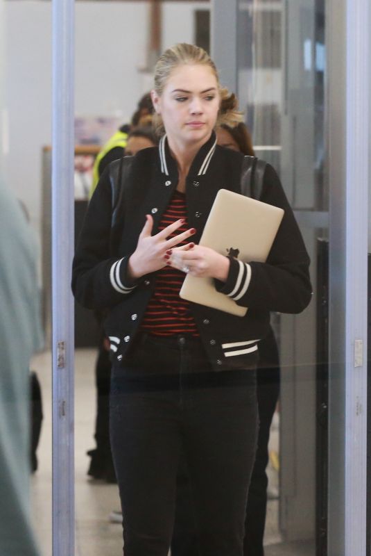 KATE UPTON at Los Angeles International Airport 03/07/2018