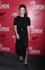 KATHERINE LANGFORD at Love, Simon Premiere in New York 03/08/2018