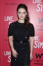 KATHERINE LANGFORD at Love, Simon Premiere in New York 03/08/2018