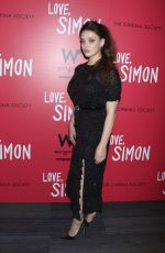 KATHERINE LANGFORD at Love, Simon Premiere in New York 03/08/2018