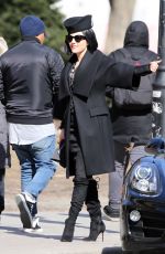 KATHERYN WINNICK on the Set of Polar in Toronto 03/20/2018