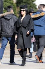 KATHERYN WINNICK on the Set of Polar in Toronto 03/20/2018