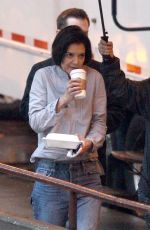 KATIE HOLMES on the Set of New Fox FBI Drama in Chicago 03/27/2018