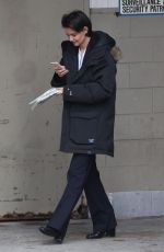 KATIE HOLMES on the Set of New Fox FBI Drama in Chicago 03/27/2018