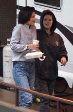 KATIE HOLMES on the Set of New Fox FBI Drama in Chicago 03/27/2018