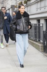 KATIE HOLMES Out and About in New York 03/05/2018