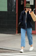 KATIE HOLMES Out Shopping in New York 03/01/2018