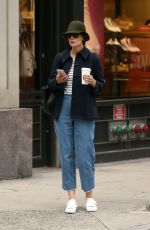 KATIE HOLMES Out Shopping in New York 03/01/2018