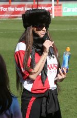 KATIE PRICE at Celebrity Football Match at Cheltenham Town Football Club in London 03/25/2018