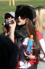 KATIE PRICE at Celebrity Football Match at Cheltenham Town Football Club in London 03/25/2018