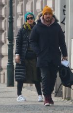 KATY PERRY and Orlando Bloom Out in Prague 02/28/2018