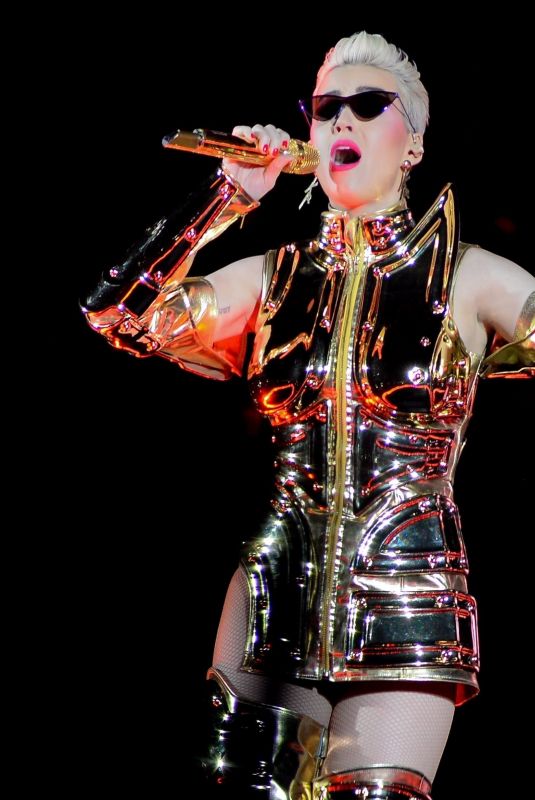 KATY PERRY Performs at Allianz Parque in Sao Paulo 03/17/2018