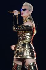 KATY PERRY Performs at Allianz Parque in Sao Paulo 03/17/2018