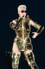 KATY PERRY Performs at Allianz Parque in Sao Paulo 03/17/2018