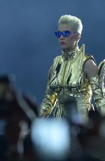 KATY PERRY Performs at Allianz Parque in Sao Paulo 03/17/2018