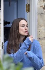 KEIRA KNIGHTLEY on the Set of Official Secrets in Wetherby 03/18/2018