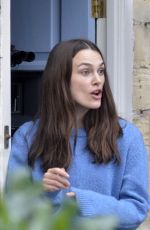 KEIRA KNIGHTLEY on the Set of Official Secrets in Wetherby 03/18/2018