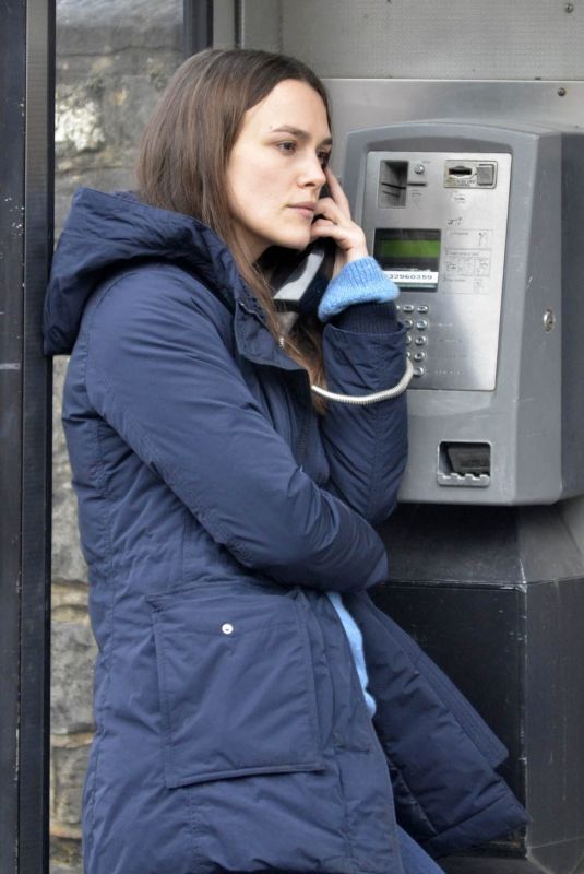 KEIRA KNIGHTLEY on the Set of Official Secrets in Wetherby 03/18/2018