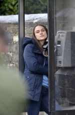 KEIRA KNIGHTLEY on the Set of Official Secrets in Wetherby 03/18/2018