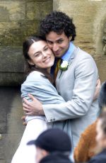 KEIRA KNIGHTLEY on the Set of Official Secrets in Wetherby 03/18/2018